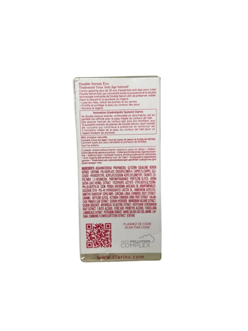 Clarins double serum